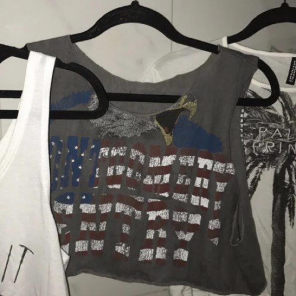 Urban Outfitters cropped muscle tee